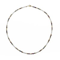 Collier en perle de nacre et Rubis-saphir CONACF0028V