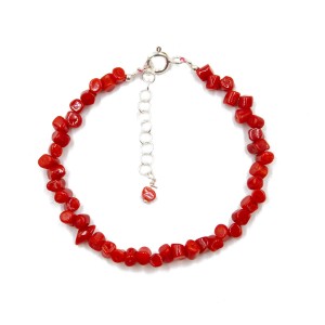 Bracelet en corail rouge BRCORF001A
