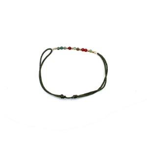 Bracelet en corail rouge et agate pour femme BRCORFT0011V