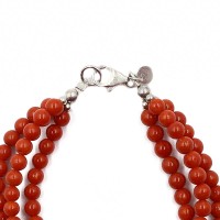Bracelet en perles de corail rouge BRCORF006A