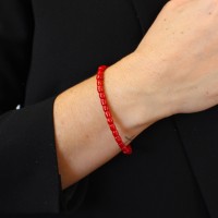Bracelet en corail rouge BRCORF004O