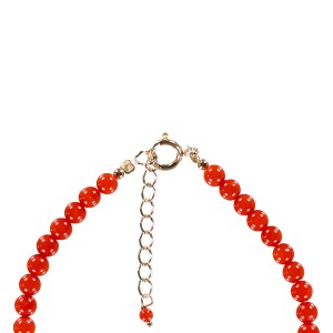 Bracelet en perle de corail rouge véritable BRNACF0063V