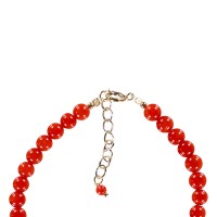 Bracelet en grosse perle de corail rouge BRNACF0065V
