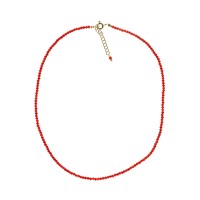 Collier en perle de corail rouge COCORF0077V