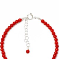 Bracelet en corail et œil de Ste Lucie BRCORF0028A