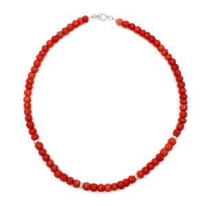 Collier en corail rouge de Corse COCORF0084A