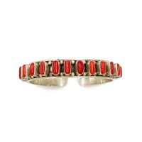 Bracelet en cabochon de corail BRCORF0075A