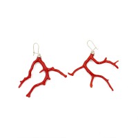 Boucles d'oreilles branche corail corse BOCORF0035V