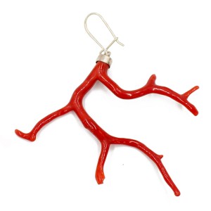 Boucles d'oreilles branche corail corse BOCORF0035V