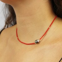 Collier en corail et perle de culture COCORF0081A