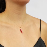 CORNE EN CORAIL ROUGE VÉRITABLE GRANDE PDCORF0025O