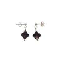 Boucles d'oreilles trèfle en nacre BONACENF0011A