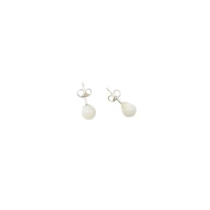 Boucles d'oreilles petite perle de nacre BONACF004A