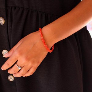 Bracelet en corail rouge BRCORF0010A