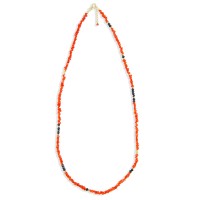 Bracelet ou collier en corail et saphir BRCORF0086V