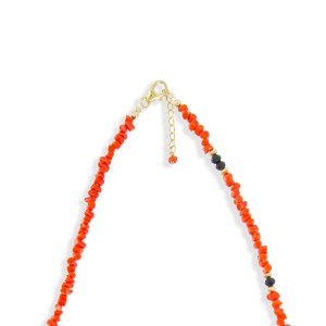 Bracelet ou collier en corail et saphir BRCORF0086V