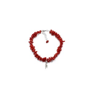Bracelet en corail rouge pour femme BRCORF0011A