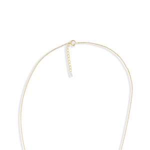 Collier long et son grain de riz en nacre blanche CONACF0059V