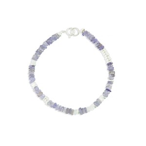 Bracelet tanzanite et nacre blanche BRNACF0019A