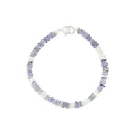 Bracelet tanzanite et nacre blanche BRNACF0019A