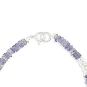 Bracelet tanzanite et nacre blanche BRNACF0019A