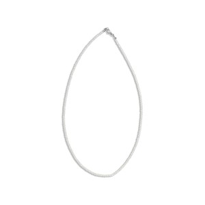 Collier en perles rondes de nacre blanche CONACF0021A