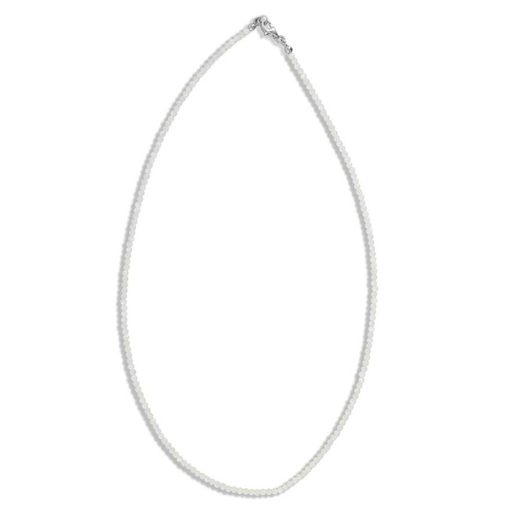 Collier en perles rondes de nacre blanche CONACF0021A