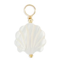Pendentif nacre blanche PDNACENF0013V