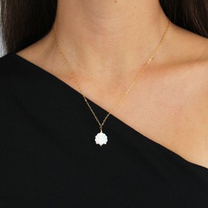 Pendentif nacre blanche PDNACENF0013V