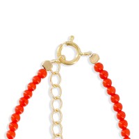 Bracelet corail et étoile de nacre BRCORENF0011V