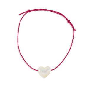Bracelet enfant avec cœur en nacre BRNACENF001