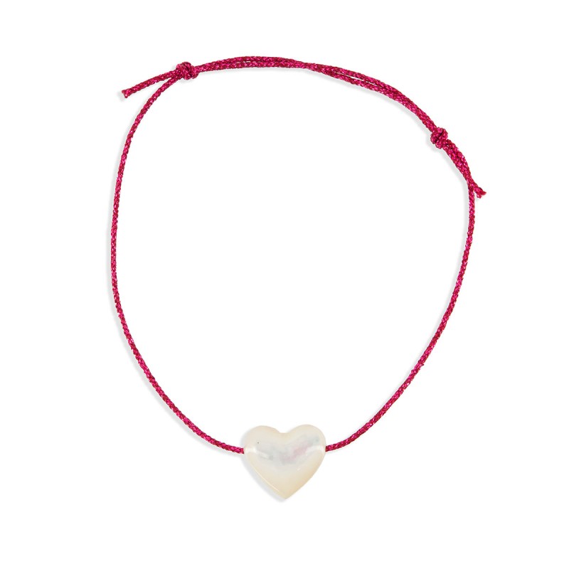Bracelet enfant avec cœur en nacre BRNACENF001 Bracelet enfant avec cœur en nacre BRNACENF001
