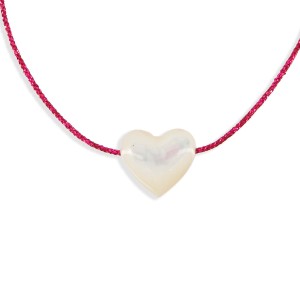 Bracelet enfant avec cœur en nacre BRNACENF001