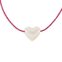Bracelet enfant avec cœur en nacre BRNACENF001