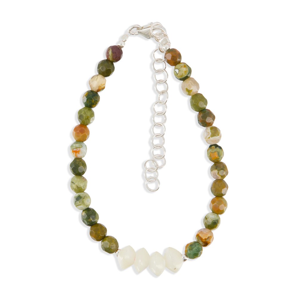 Bracelet enfant nacre et pierres BRNACENF004A