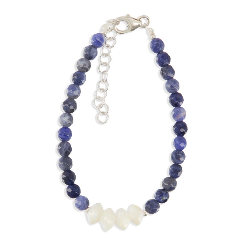 Bracelet enfant nacre et pierres BRNACENF006A
