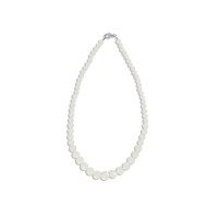 Collier en perle de nacre blanche dégradée CONACF0070V