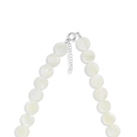 Collier en pastille de nacre blanche CONACF0071A