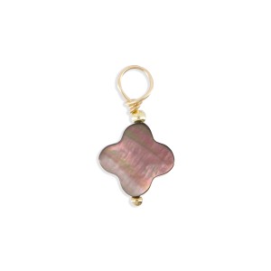 Pendentif trèfle en nacre noire PDNACENF005V