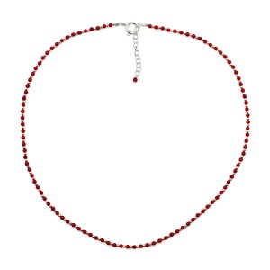 Collier en petite perle de corail et d'argent COCORF0090A