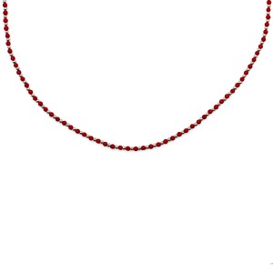 Collier en petite perle de corail et d'argent COCORF0090A