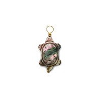 Pendentif tortue en nacre noire PDNACF0011V