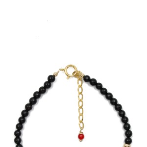 Bracelet onyx et corail BRCORF0088V