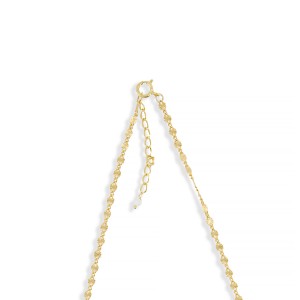 Collier chaine et sa pastille de nacre blanche CONACF0057V