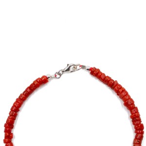 Bracelet rondelle brut et argent BRCORH0031A