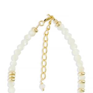 Bracelet nacre facettée et citrine BRNACENF0016V