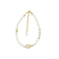 Bracelet nacre facettée et citrine BRNACENF0016V