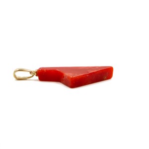 Pendentif Corse en corail stylisée PDCORF0034O