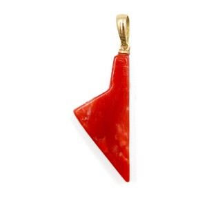 Pendentif Corse en corail stylisée PDCORF0034O