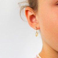 Boucles d'oreilles en nacre et citrine BONACENF0013V